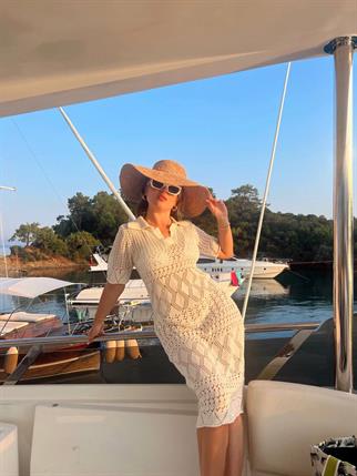  Triko Kadın Plaj Elbisesi