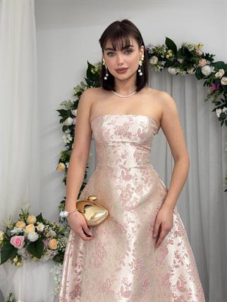 hase straplez elbise