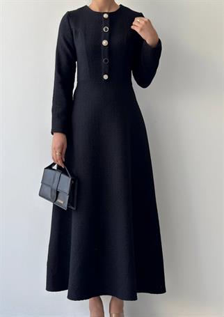Cast Düğme Detaylı Elbise