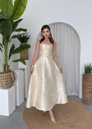 hase straplez elbise