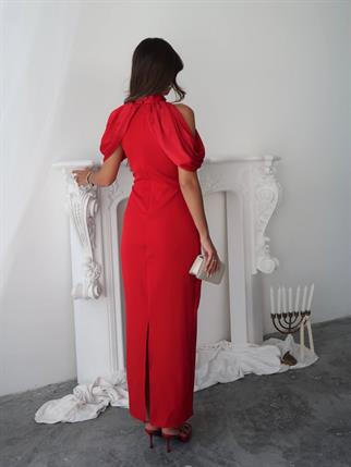 Ello Düğme Detaylı Tasarım Elbise