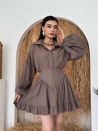 Baxte Düğme Detaylı İkili Takım