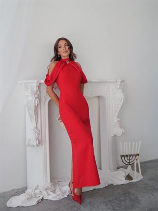 Ello Düğme Detaylı Tasarım Elbise