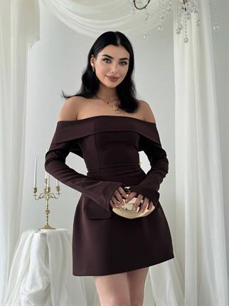 Devru Straplez Cep Detay Mini Elbise