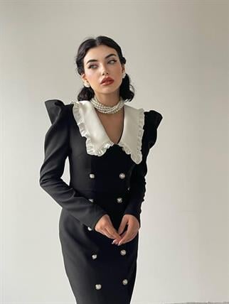 Kilas Bebe Yaka Elbise 