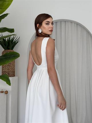 Bea Midi Atlas Uzun Elbise