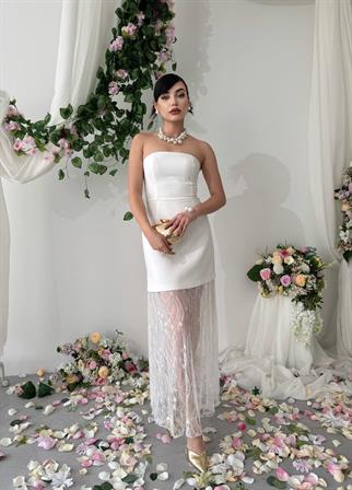 Ceson Straplez Elbise