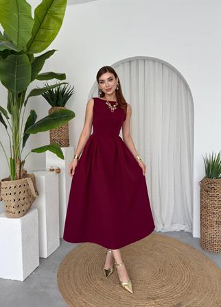 	Bea Midi Atlas Uzun Elbise