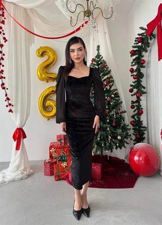 Meda Balon Kol Elbise