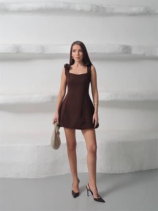 Marie Kurdele Detay Mini Elbise