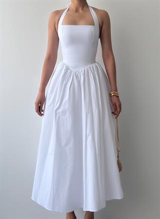 Fedro Poplin Midi Elbise