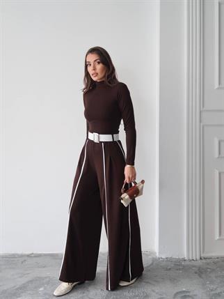 Kemerli Sweatshirt Pantolon Takım