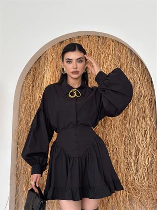 Baxte Düğme Detaylı İkili Takım