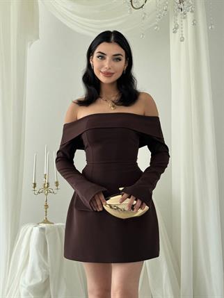 Devru Straplez Cep Detay Mini Elbise