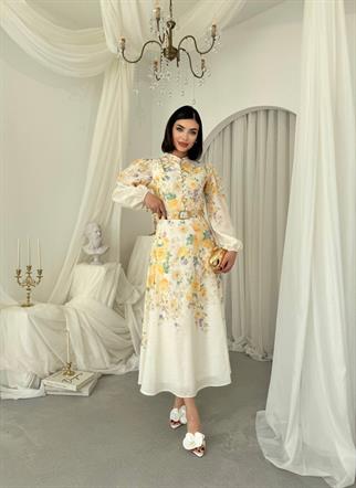 Baret Kemer Detaylı Elbise