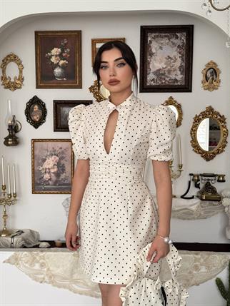 Yues Cut Out Detaylı Mini Elbise