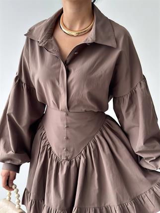 Baxte Düğme Detaylı İkili Takım