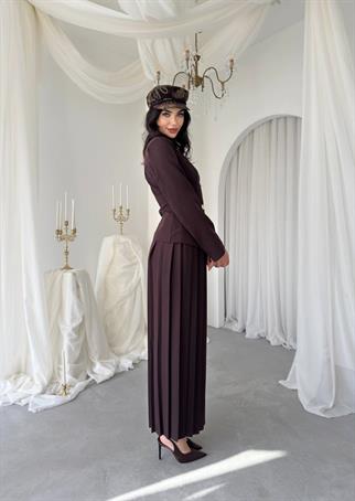 Afra Düğme Detaylı Takım