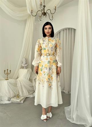 Baret Kemer Detaylı Elbise