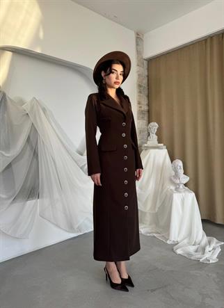 Marya Düğmeli  Ceket Elbise