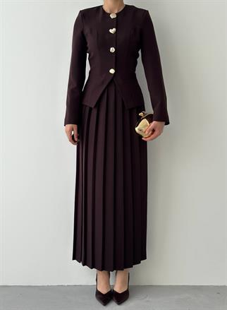 Afra Düğme Detaylı Takım