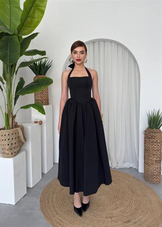 Fedro Poplin Midi Elbise