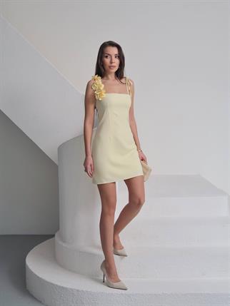 Papatya Detay Mini Esteban Elbise