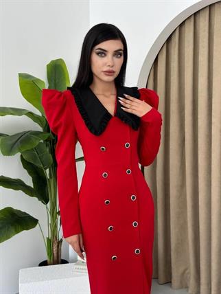 Kilas Bebe Yaka Elbise