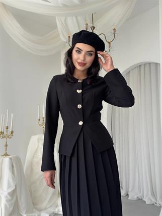 Afra Düğme Detaylı Takım