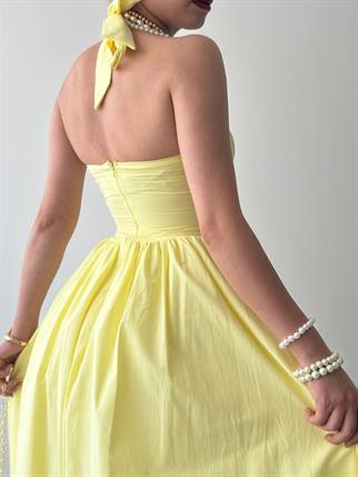 Fedro Poplin Midi Elbise