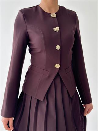 Afra Düğme Detaylı Takım