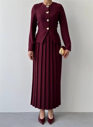 Afra Düğme Detaylı Takım