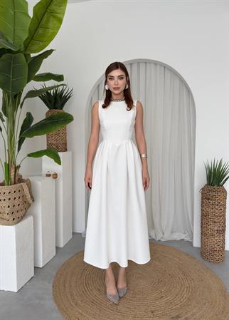 Bea Midi Atlas Uzun Elbise