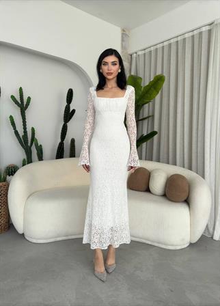 Matilda Dantel Uzun Elbise