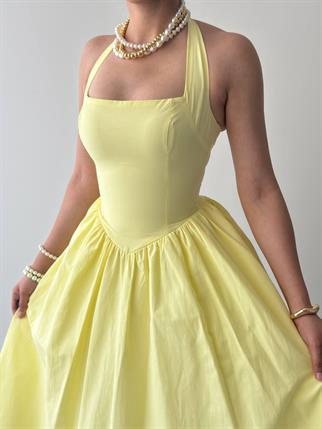 Fedro Poplin Midi Elbise