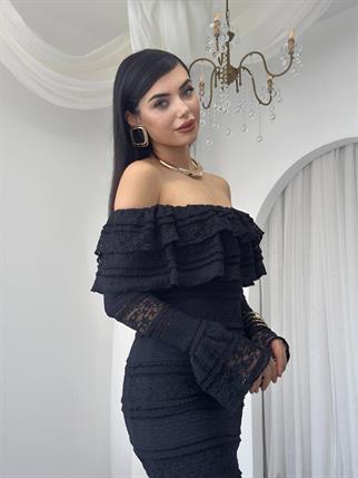  Straplez Madonna Yaka Tasarım Elbise 