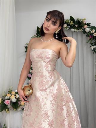 hase straplez elbise