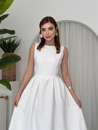 Bea Midi Atlas Uzun Elbise