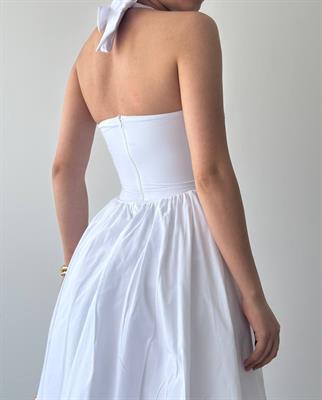 Fedro  Poplin Midi Elbise