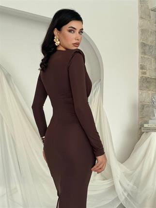 Rıva Broş Detaylı Elbise