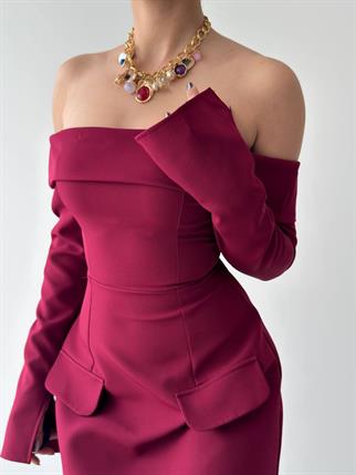 Devru Straplez Cep Detay Mini Elbise