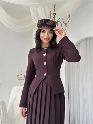 Afra Düğme Detaylı Takım