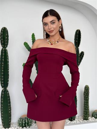 Devru Straplez Cep Detay Mini Elbise