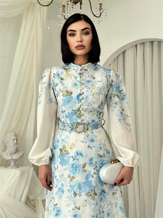 Baret Kemer Detaylı Elbise