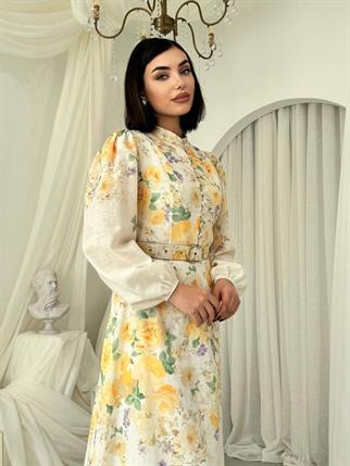 Baret Kemer Detaylı Elbise