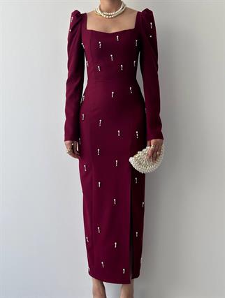 Boe İnci Detaylı Elbise