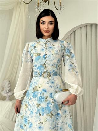 Baret Kemer Detaylı Elbise