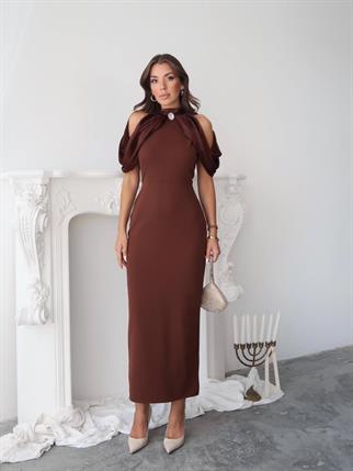 Ello Düğme Detaylı Tasarım Elbise 