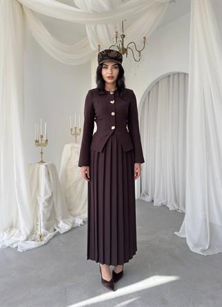 Afra Düğme Detaylı Takım