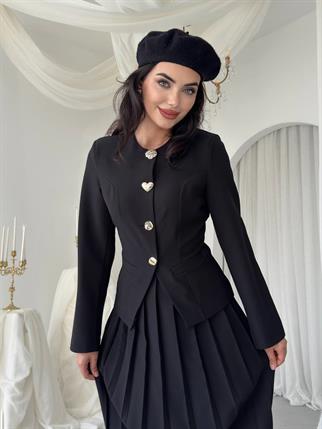 Afra Düğme Detaylı Takım